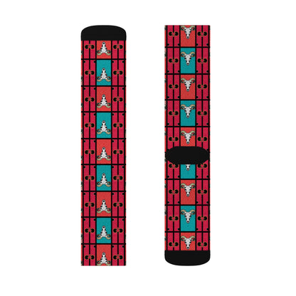 Sublimation Socks, Taurus, Zodiac v2, Shapes Pattern