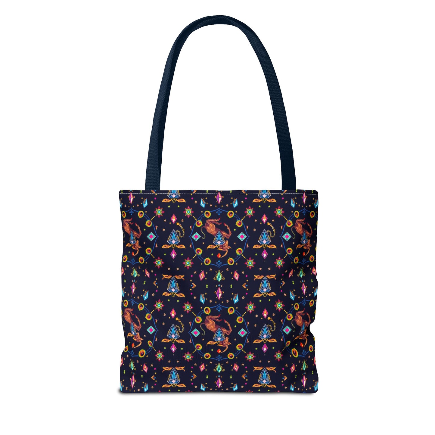 Tote Bag (AOP), Capricorn, Zodiac v1, Jewel Pattern