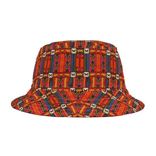 Bucket Hat, (AOP), Virgo v1, Zodiac Shape Pattern