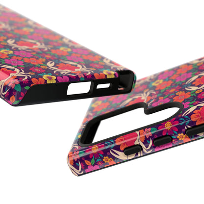 Tough Cases, Cancer, Zodiac v1, Flower Pattern