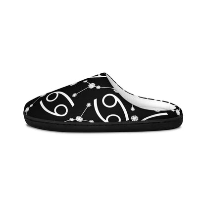 Women's Indoor Slippers, Cancer Zodiac Sign, 100% polyester, Outer-layer and lining