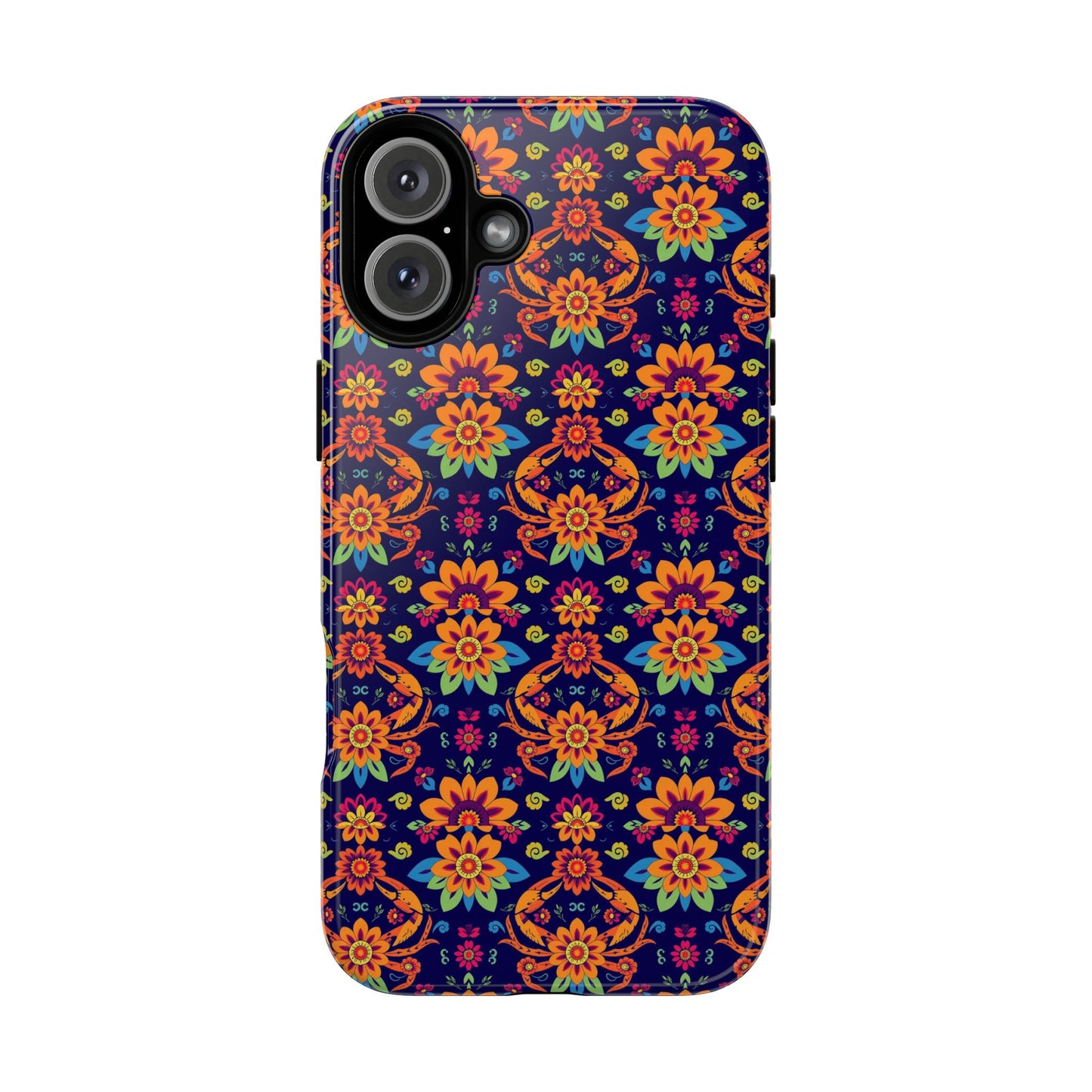 Tough Cases, Cancer, Zodiac, Flower Pattern