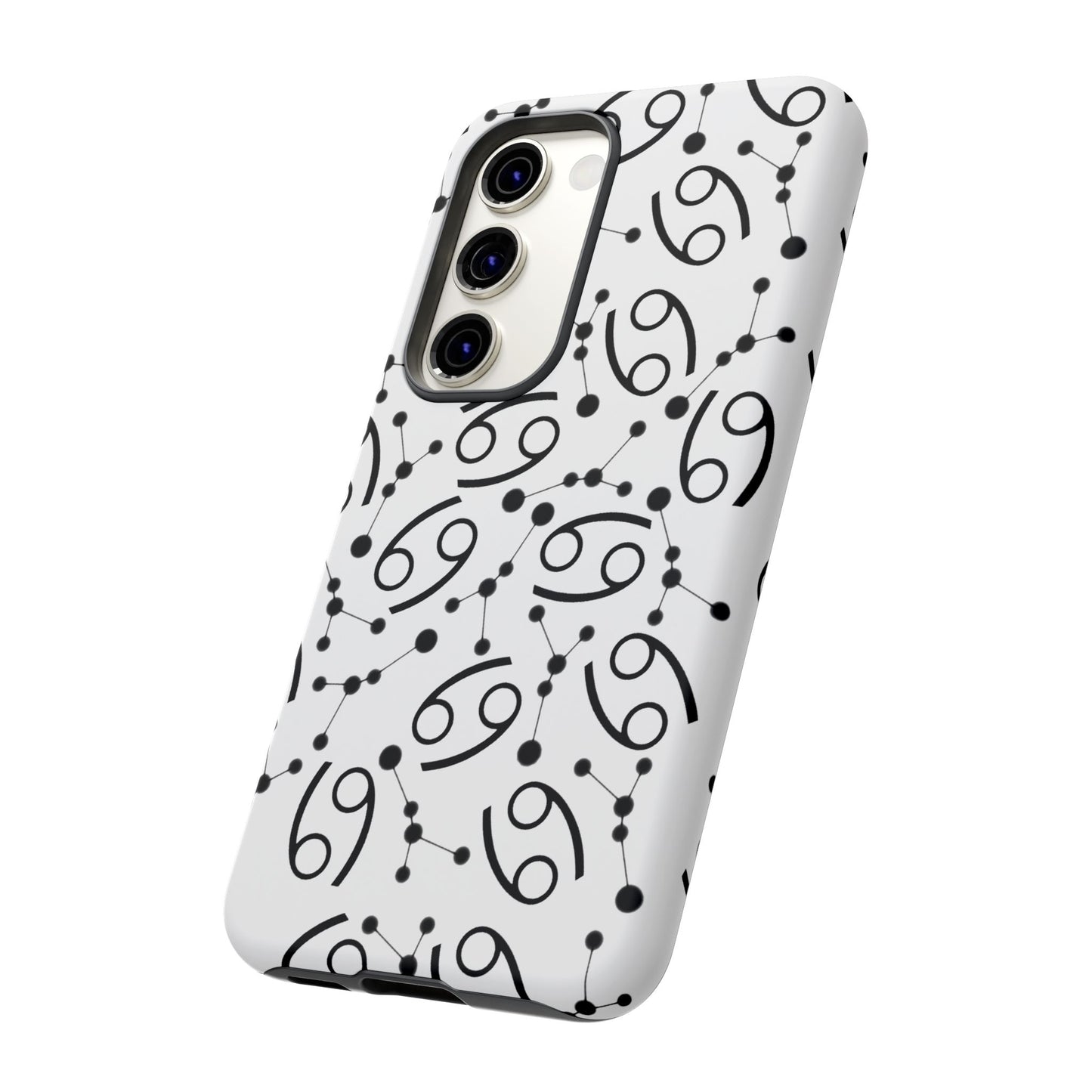 Tough Cases with the Cancer Zodiac sign for iPhone, Samsung Galaxy, and Google Pixel devices