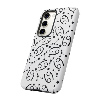 Tough Cases with the Cancer Zodiac sign for iPhone, Samsung Galaxy, and Google Pixel devices