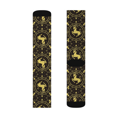 Sublimation Socks, Capricorn, Zodiac v1, Pattern