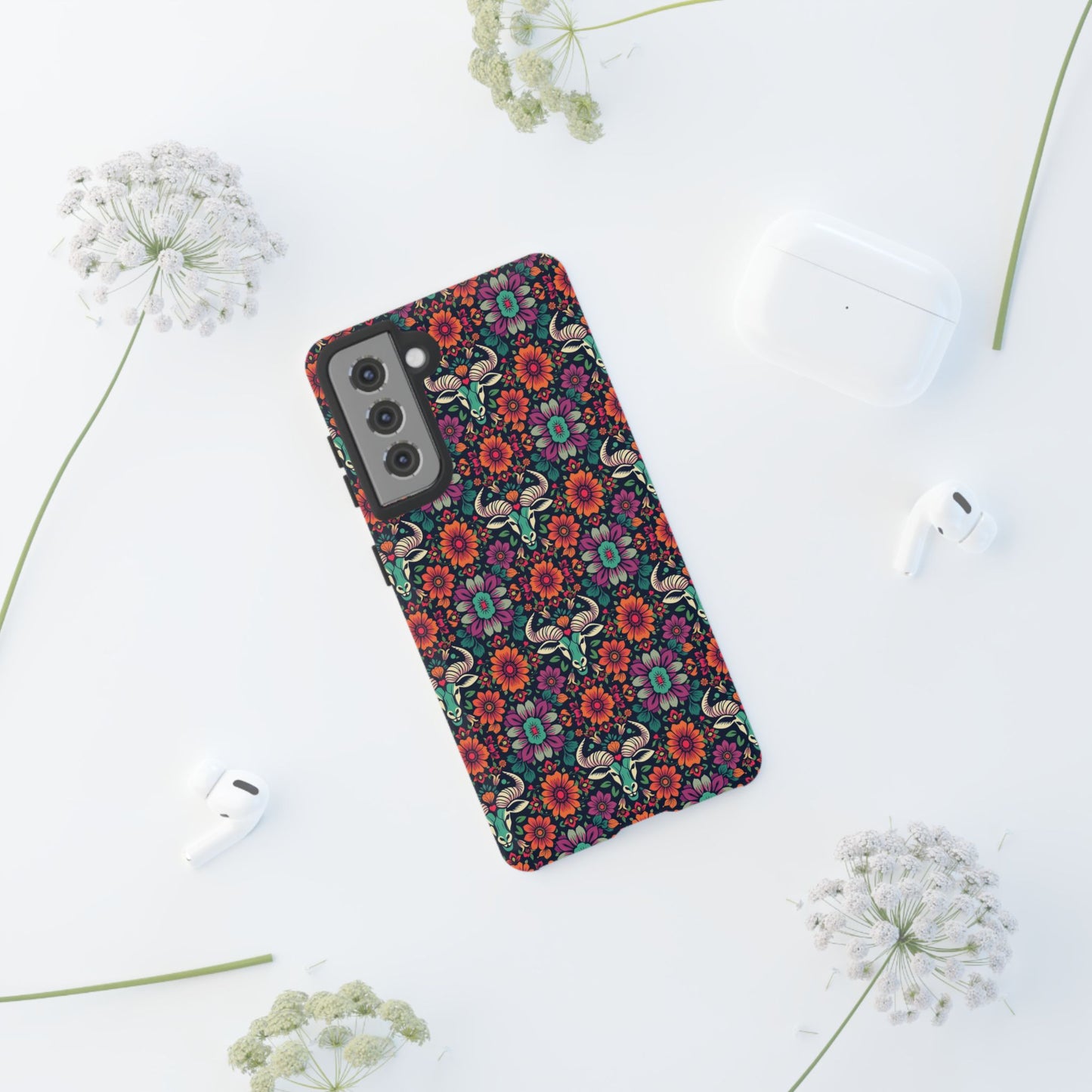 Tough Cases, Taurus, Zodiac v4, Flower Pattern