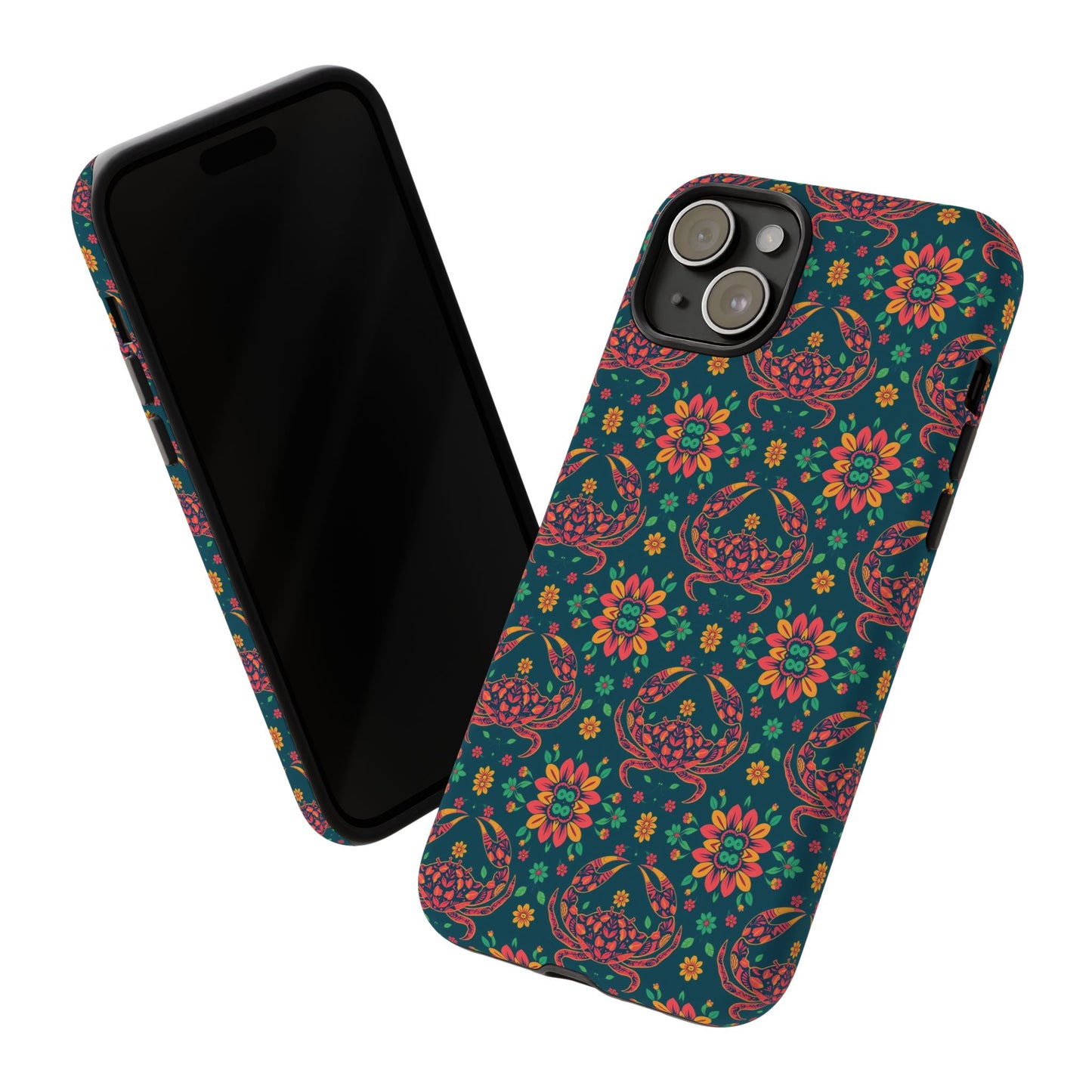 Tough Cases, Cancer, Zodiac v4, Flower Pattern