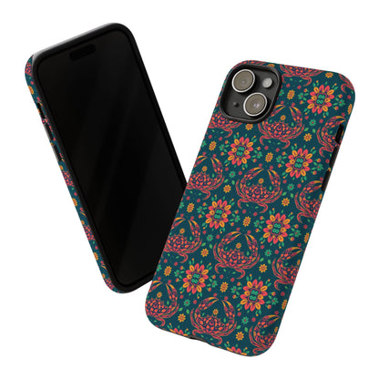 Tough Cases, Cancer, Zodiac v4, Flower Pattern