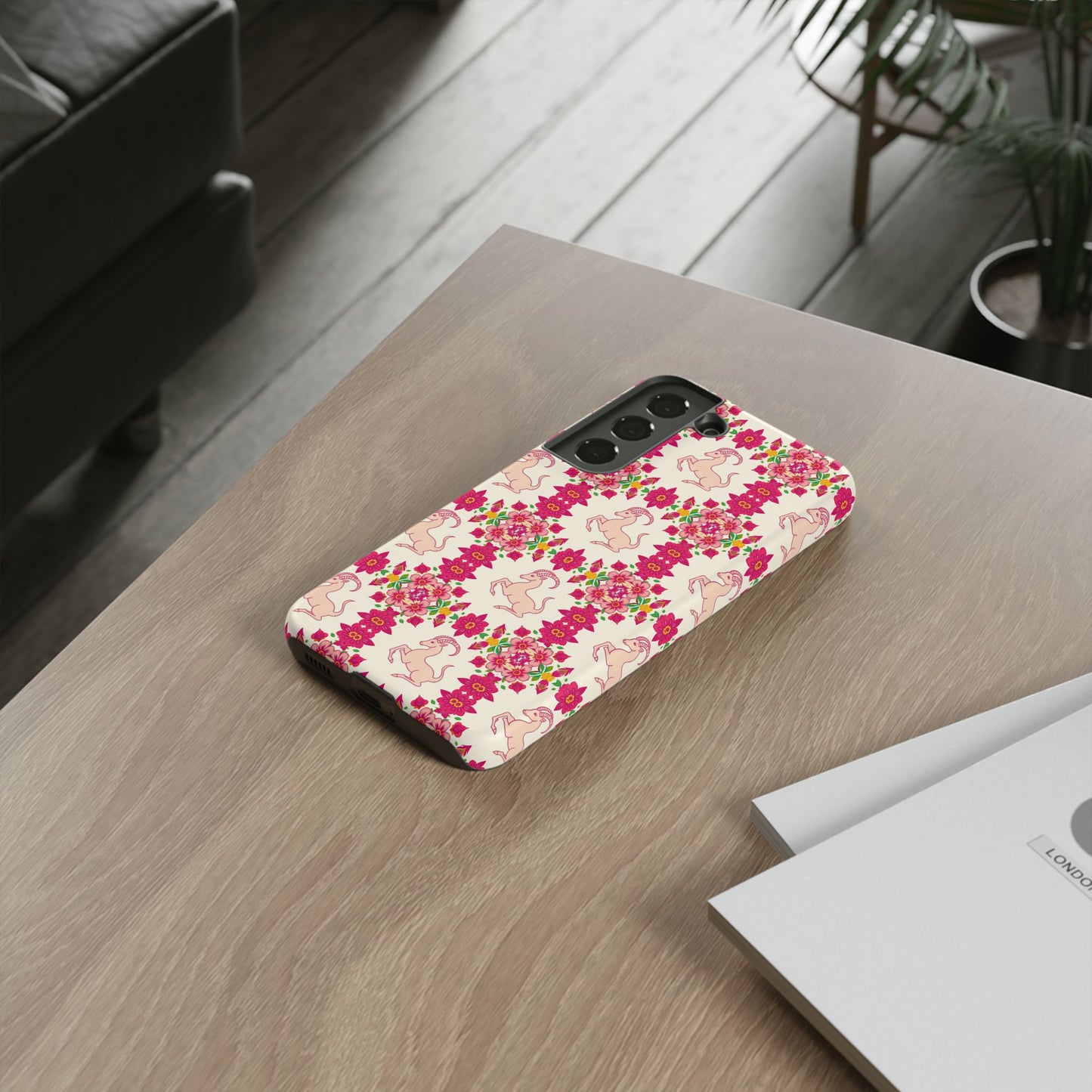Tough Cases, Capricorn, Zodiac v3, Flower Pattern
