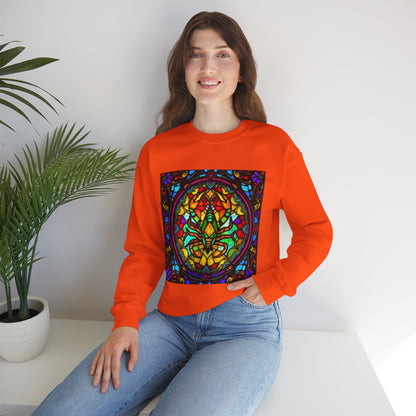 Unisex Heavy Blend™ Crewneck Sweatshirt, Glass 1, Scorpio Zodiac Design