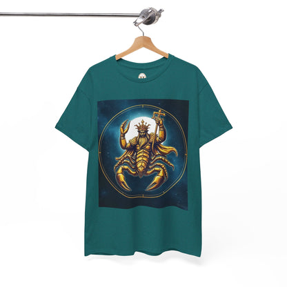 Unisex Heavy Cotton T-Shirt, Moon, Scorpio Zodiac Design