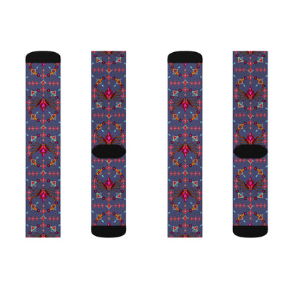 Sublimation Socks, Scorpio, Zodiac v2, Jewel Pattern