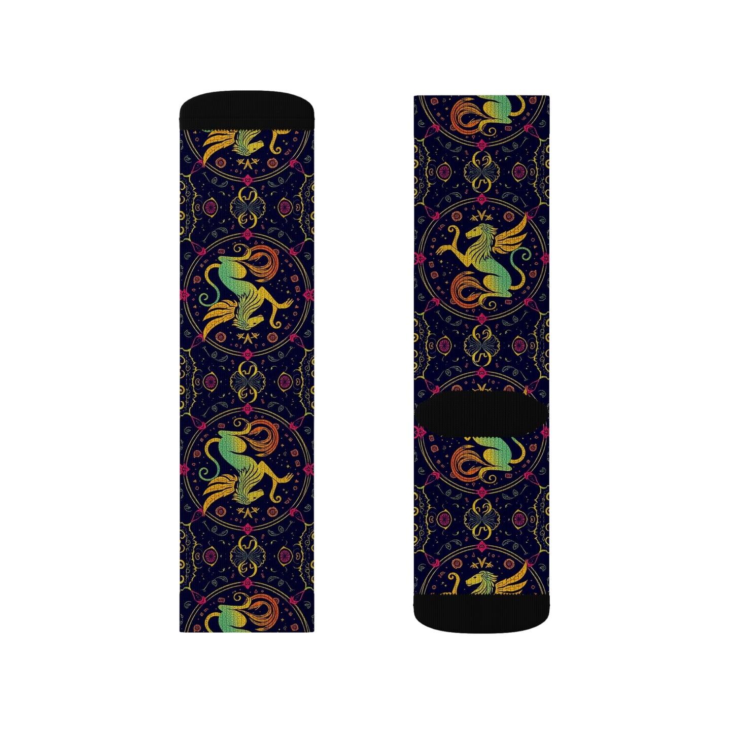 Sublimation Socks, Virgo, Zodiac v3, Pattern