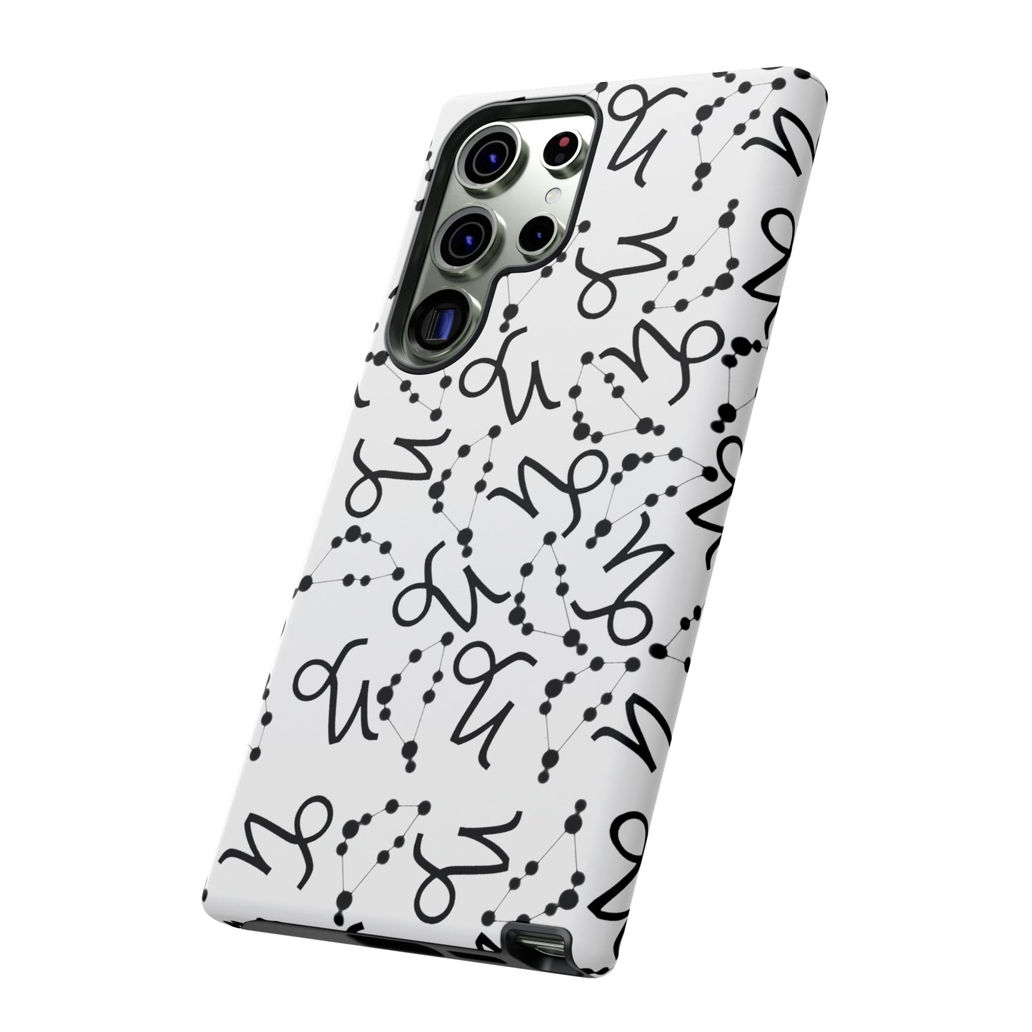 Tough Cases with the Capricorn Zodiac sign for iPhone, Samsung Galaxy, and Google Pixel devices