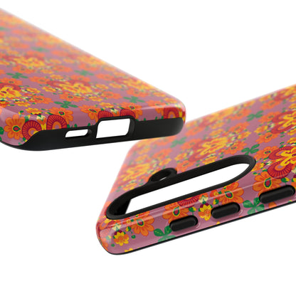 Tough Cases, Aries, Zodiac v1, Flower Pattern