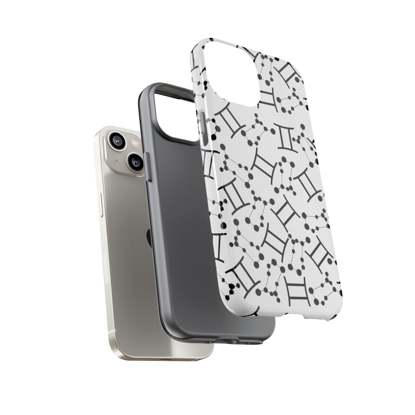 Tough Cases with the Gemini Zodiac sign for iPhone, Samsung Galaxy, and Google Pixel devices