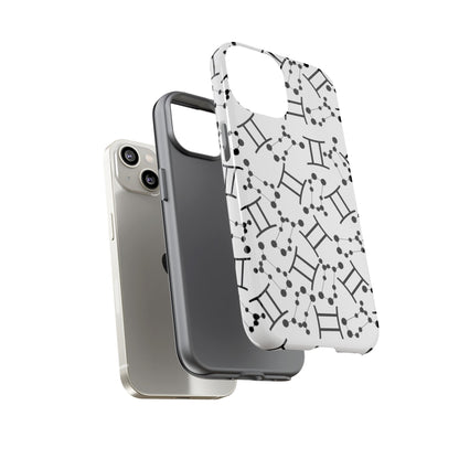 Tough Cases with the Gemini Zodiac sign for iPhone, Samsung Galaxy, and Google Pixel devices