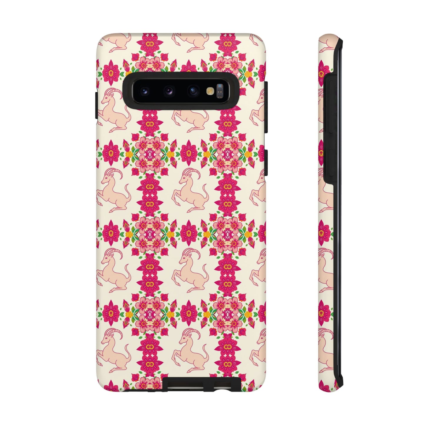 Tough Cases, Capricorn, Zodiac v3, Flower Pattern