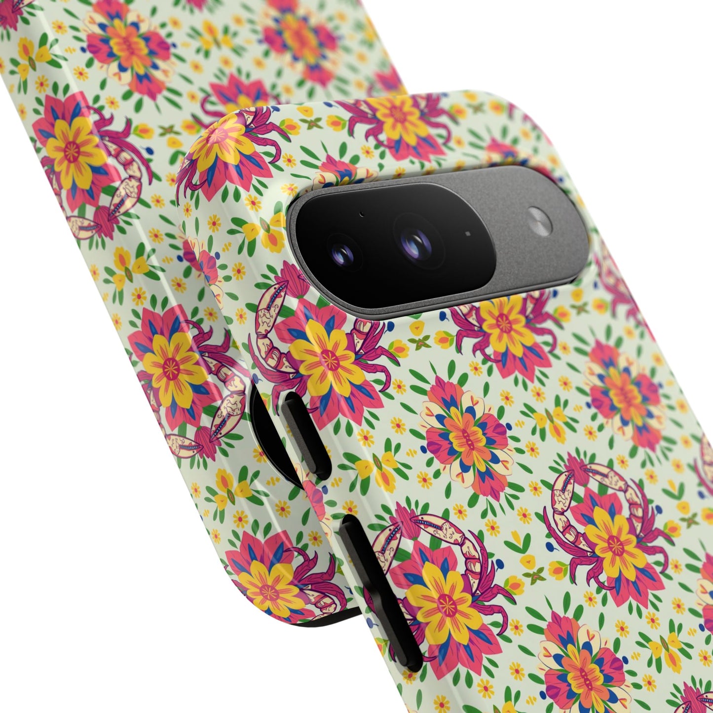 Tough Cases, Cancer, Zodiac v3, Flower Pattern