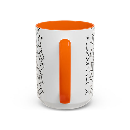 Accent Coffee Mug with the Gemini sign (11, 15oz)