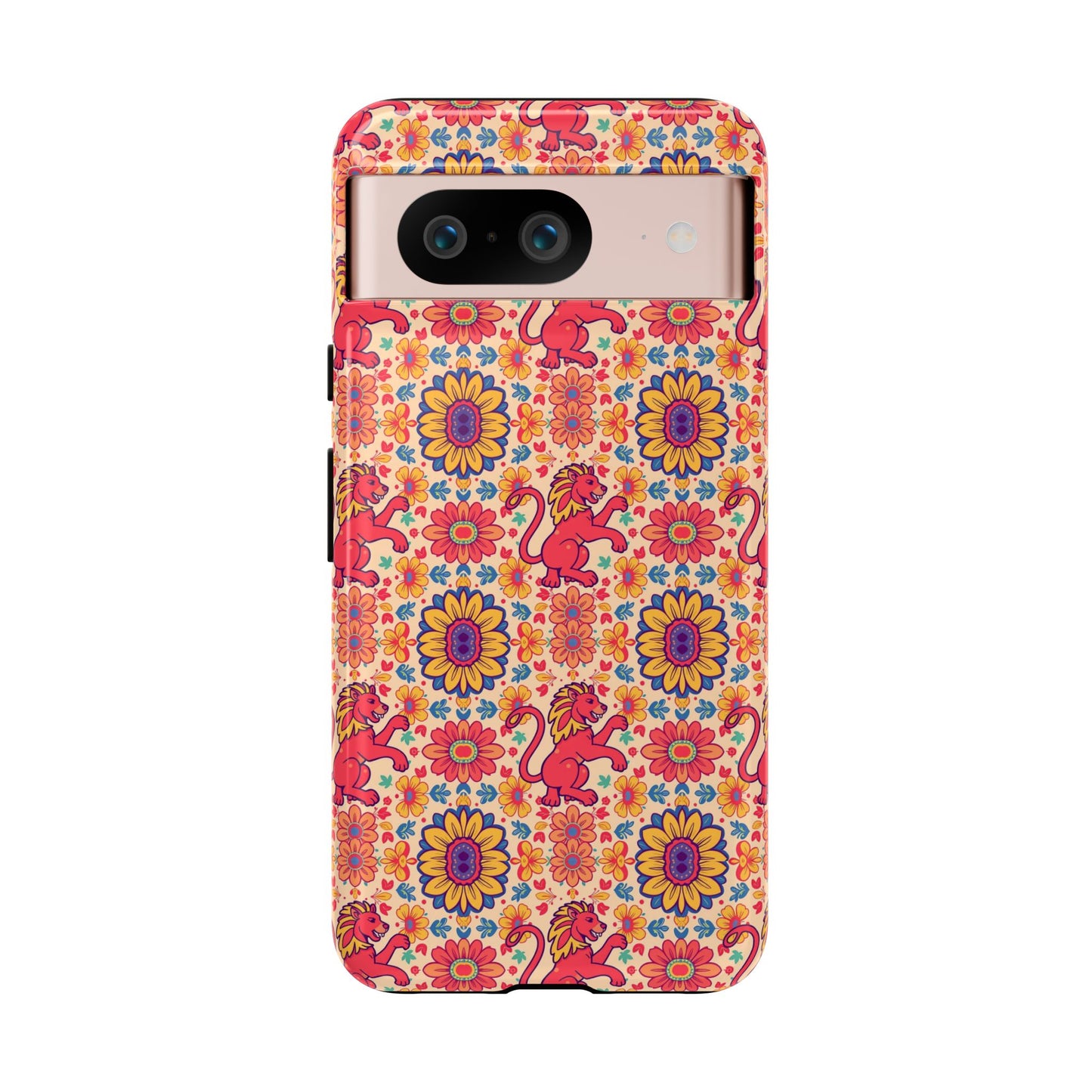 Tough Cases, Leo, Zodiac v1, Flower Pattern