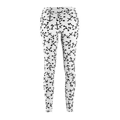 Women's Zodiac Cut & Sew Casual Leggings Sagittarius Zodiac sign