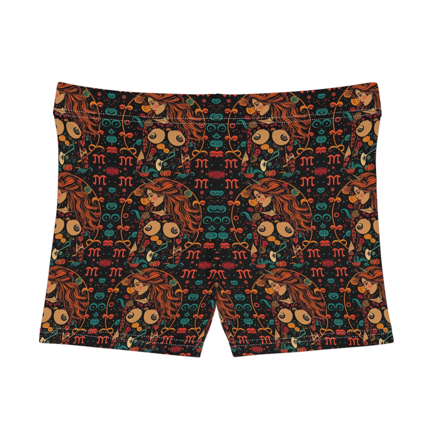 Women's Shorts, (AOP), Aquarius, Zodiac, Sexy Pattern