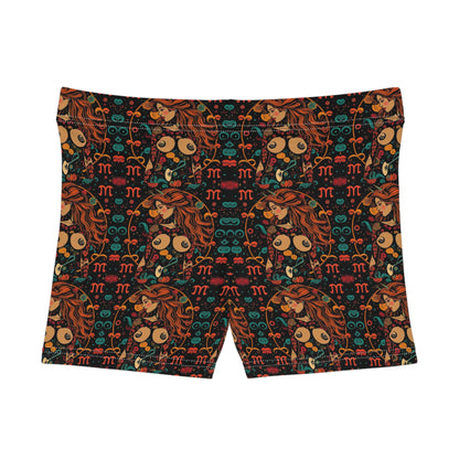 Women's Shorts, (AOP), Aquarius, Zodiac, Sexy Pattern