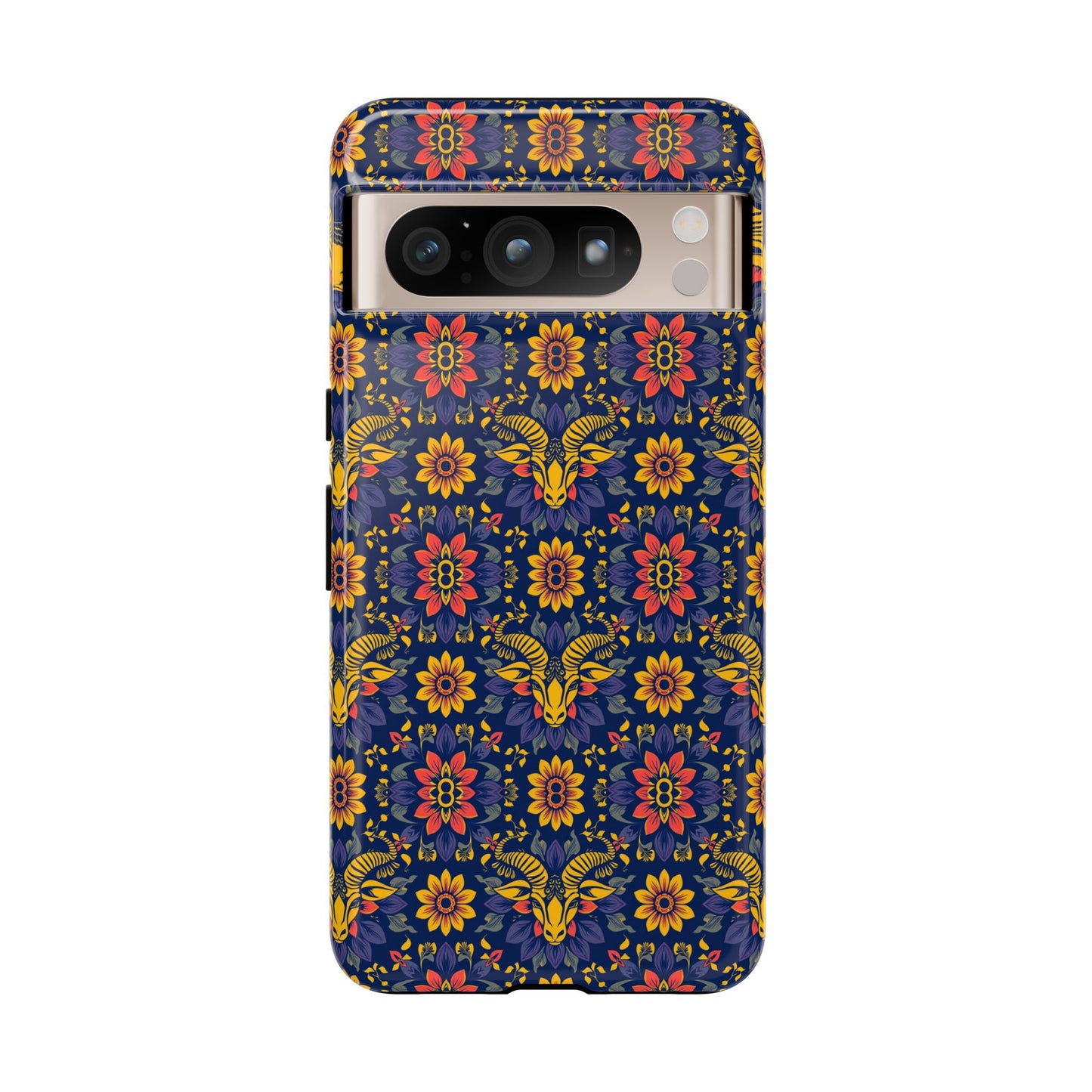 Tough Cases, Taurus, Zodiac v3, Flower Pattern