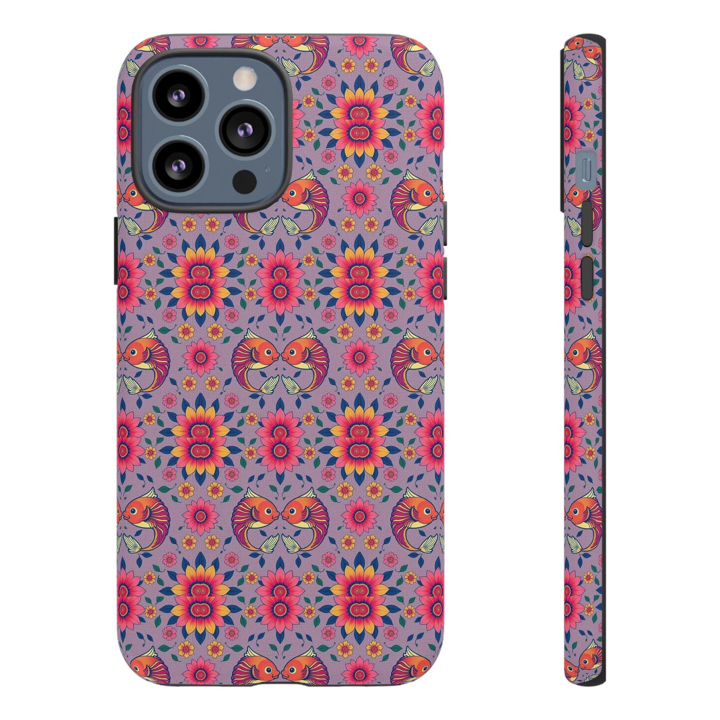Tough Cases, Pisces, Zodiac v3, Flower Pattern