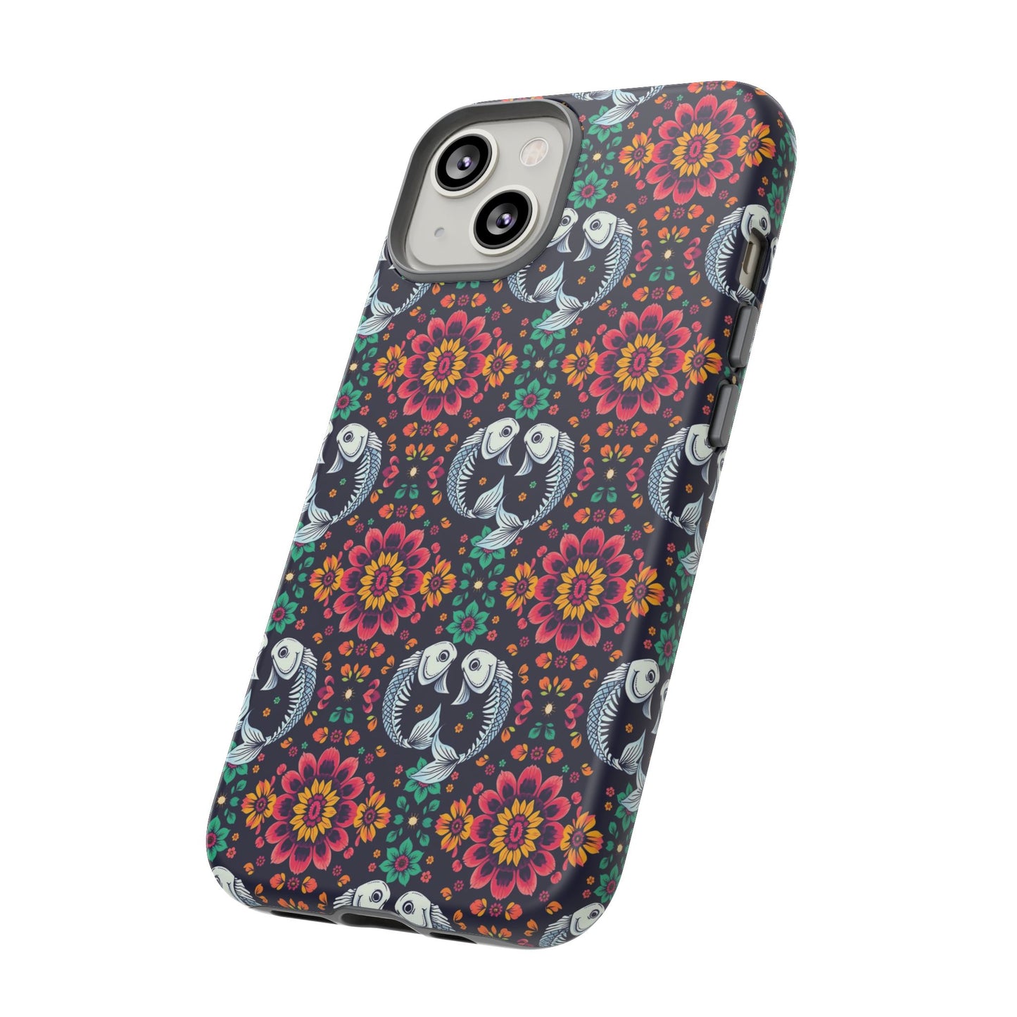Tough Cases, Pisces, Zodiac v4, Flower Pattern