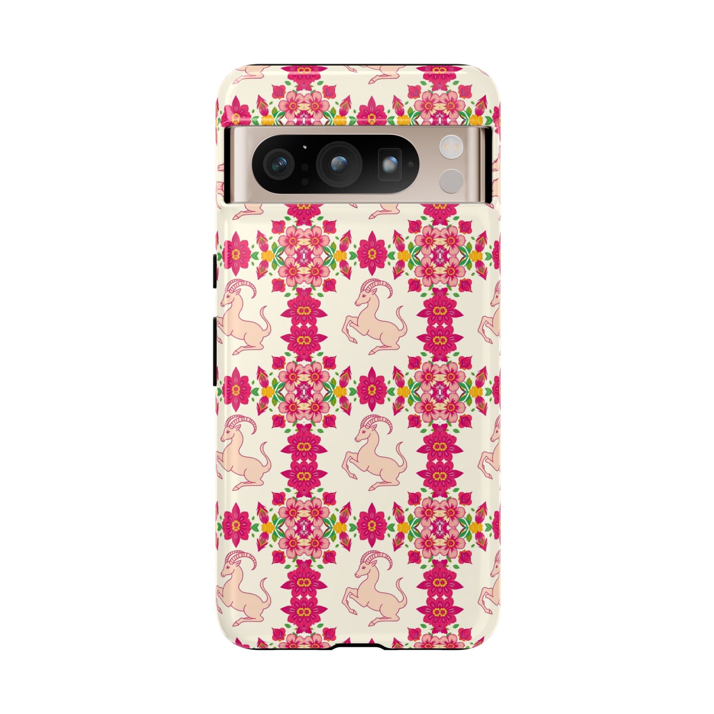 Tough Cases, Capricorn, Zodiac v3, Flower Pattern