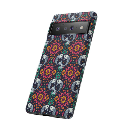 Tough Cases, Pisces, Zodiac v4, Flower Pattern