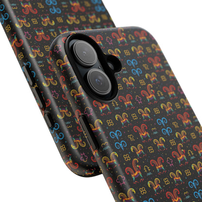 Tough Cases, Aries, Zodiac v1, Metal Pattern