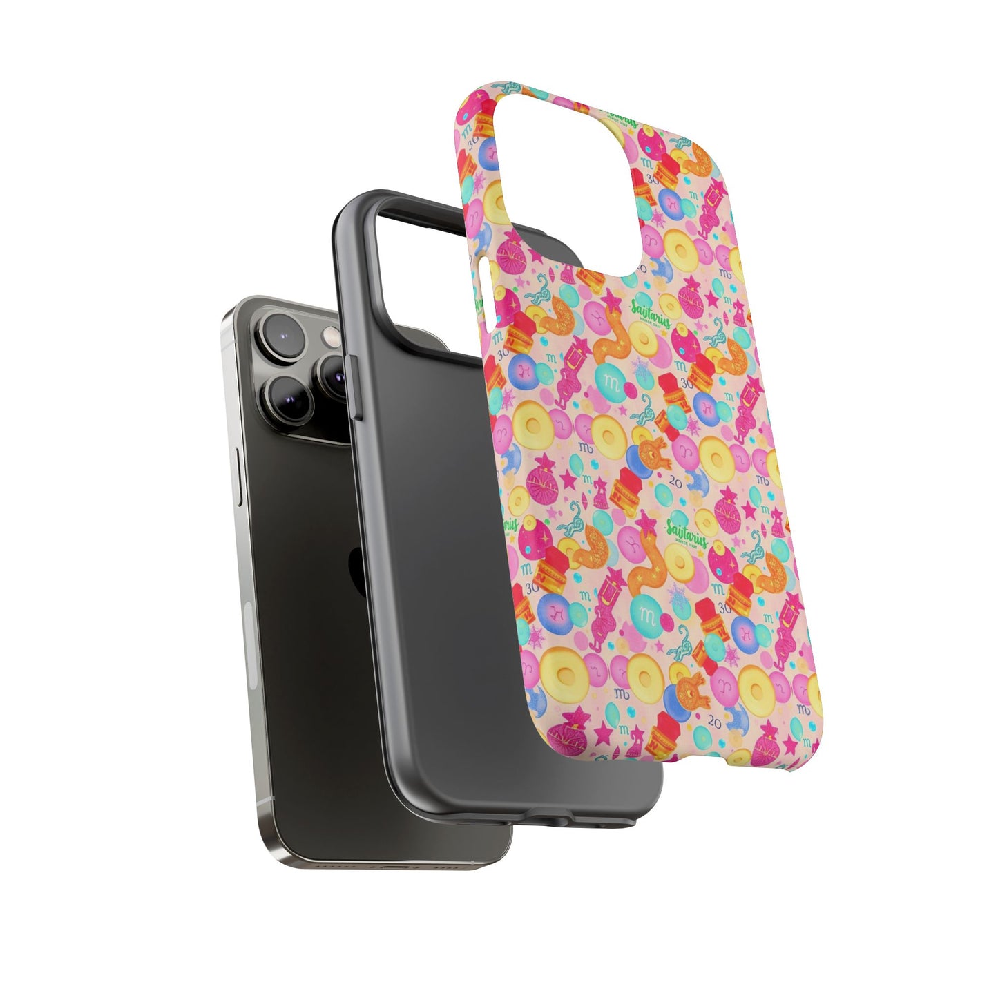 Tough Cases, Sagittarius, Zodiac v2, Bubble Pattern