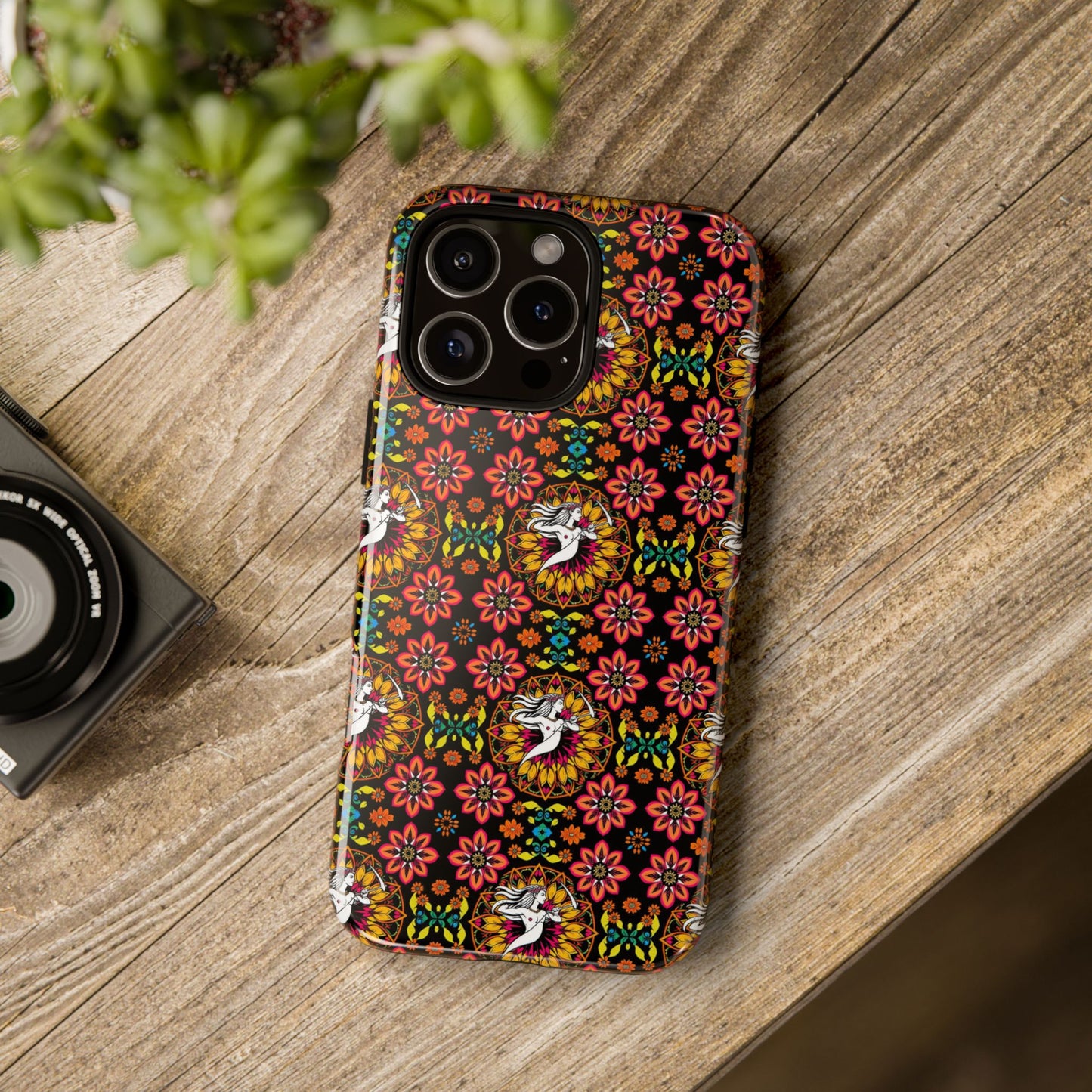 Tough Cases, Sagittarius, Zodiac v2, Flower Pattern