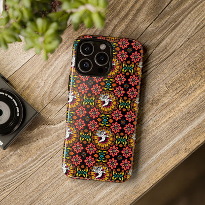 Tough Cases, Sagittarius, Zodiac v2, Flower Pattern