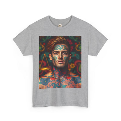 Unisex Heavy Cotton T-Shirt, Libra, Zodiac, Sexy Art