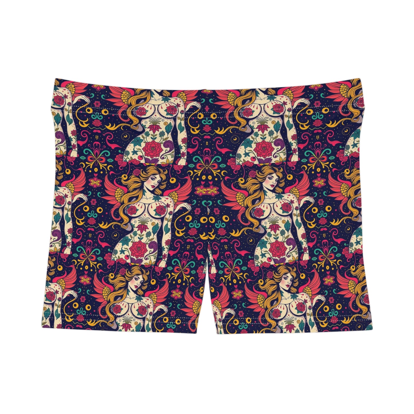Women's Shorts, (AOP), Gemini, Zodiac v3, Sexy Pattern