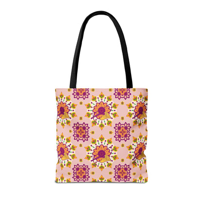 Tote Bag (AOP), Sagittarius, Zodiac, Flower Pattern
