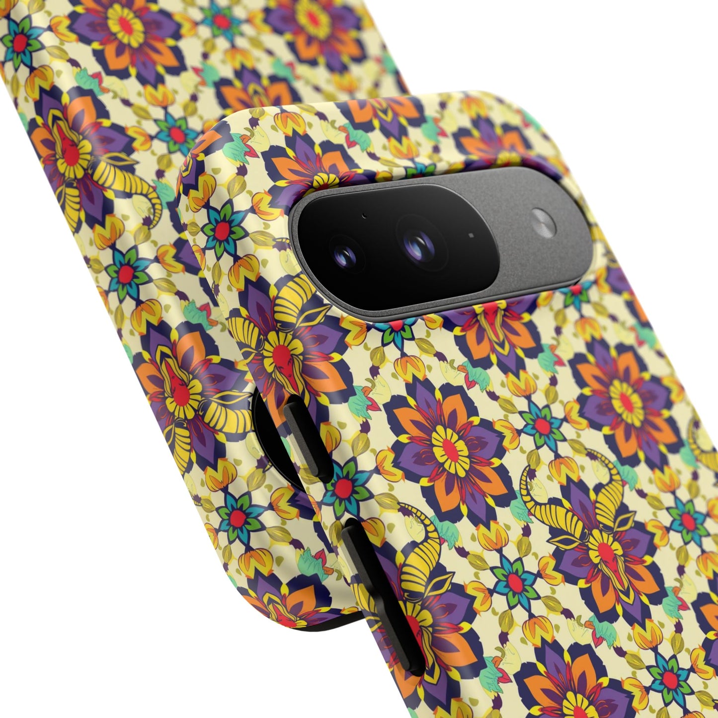 Tough Cases, Taurus, Zodiac v1, Flower Pattern