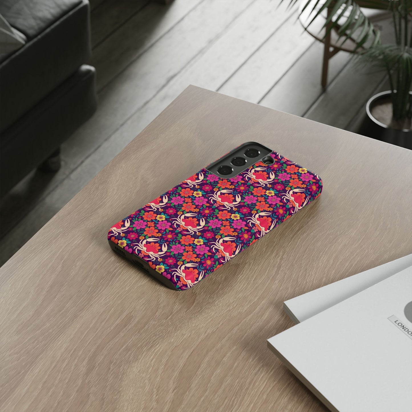 Tough Cases, Cancer, Zodiac v1, Flower Pattern