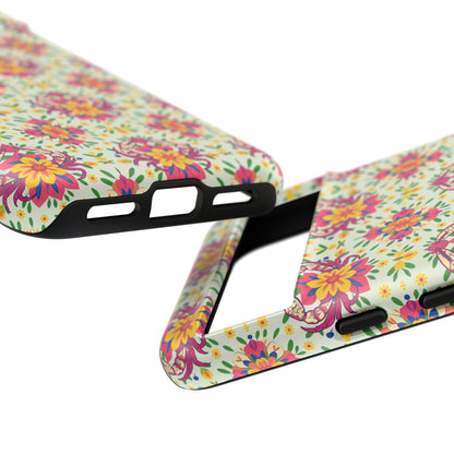 Tough Cases, Cancer, Zodiac v3, Flower Pattern