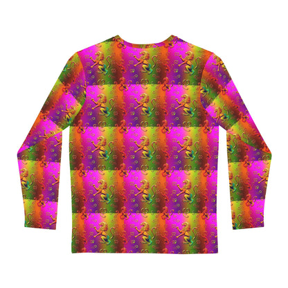 Men's Long Sleeve Shirt, (AOP), Leo, Zodiac v3, Pattern