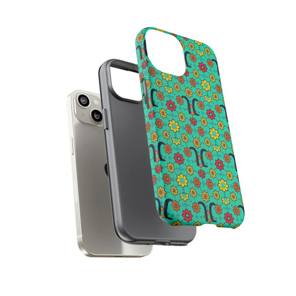 Tough Cases, Aquarius, Zodiac v2, Flower Pattern