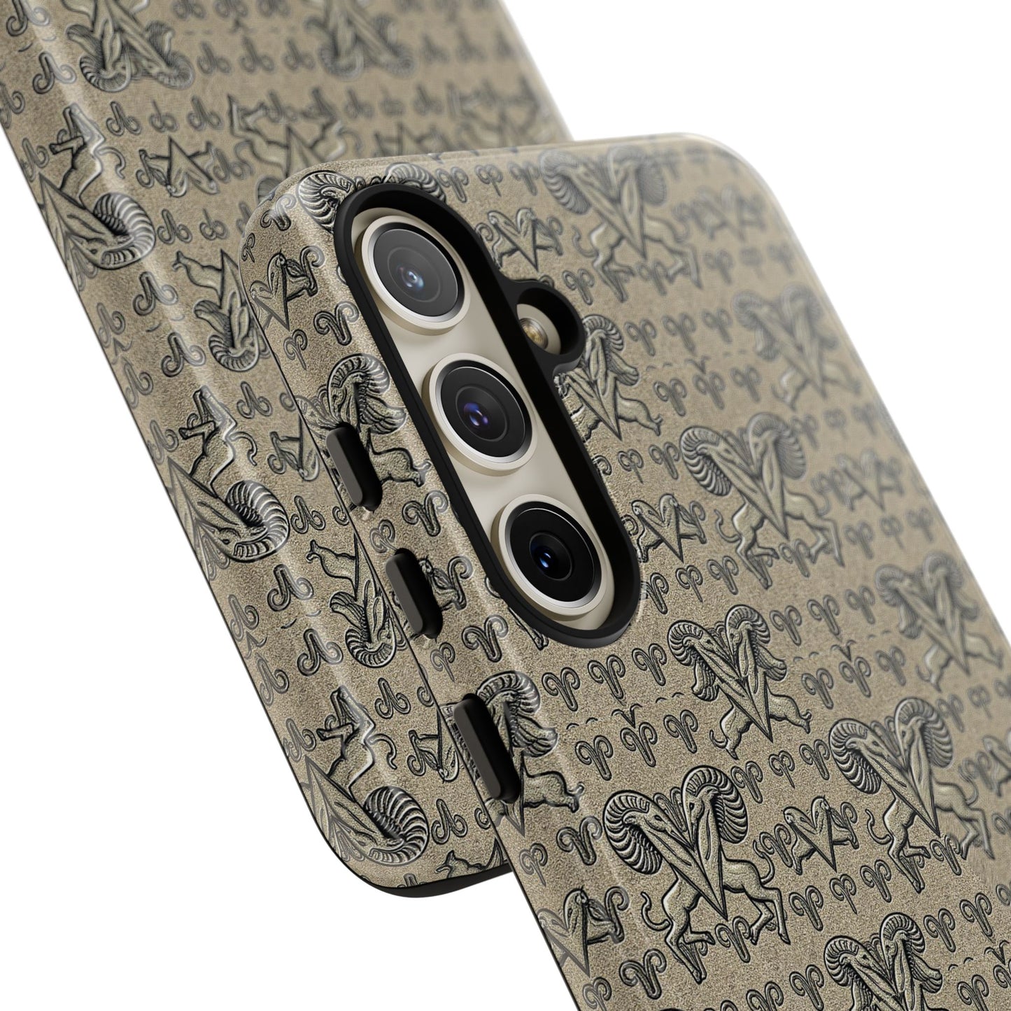 Tough Cases, Aries, Zodiac, Metal Pattern