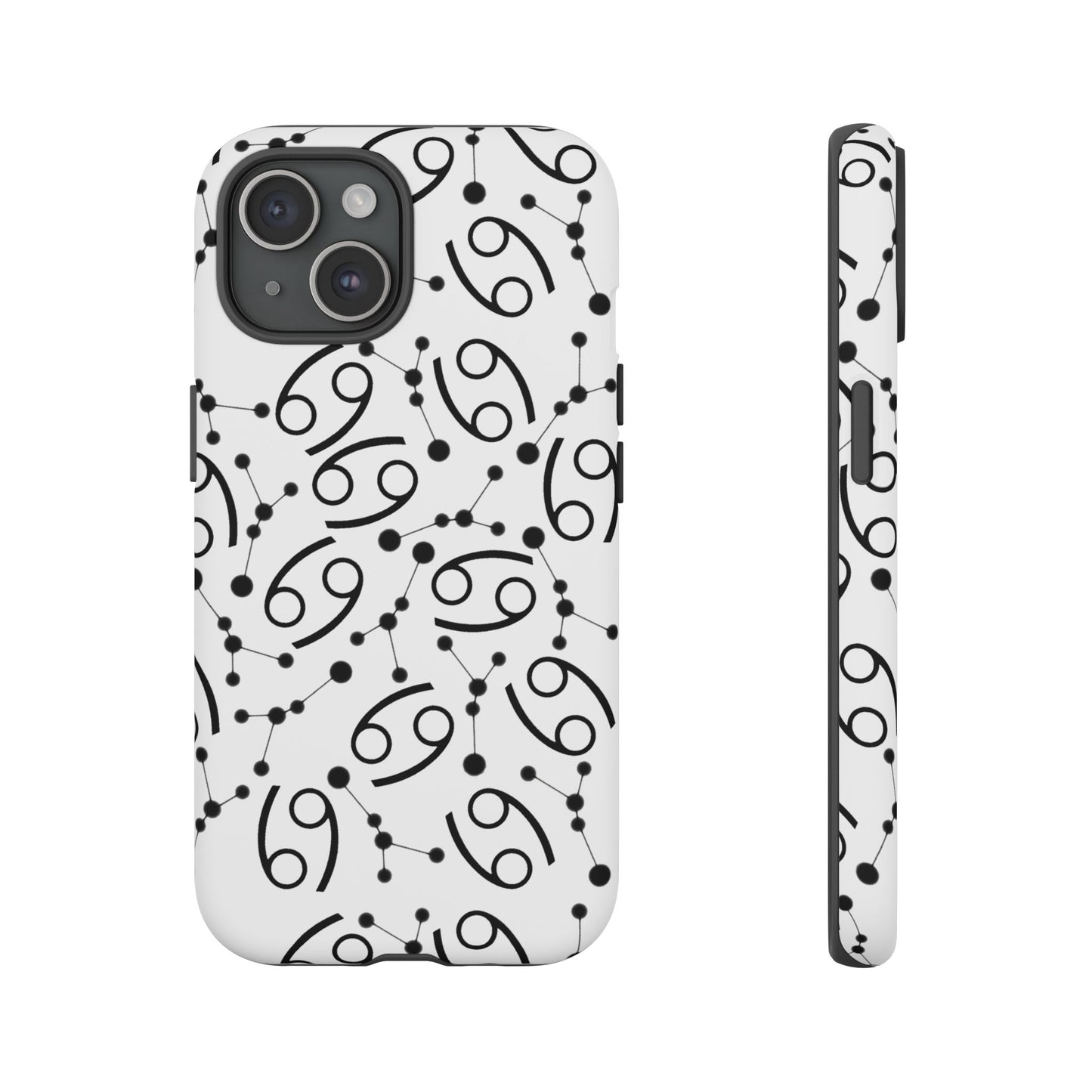 Tough Cases with the Cancer Zodiac sign for iPhone, Samsung Galaxy, and Google Pixel devices