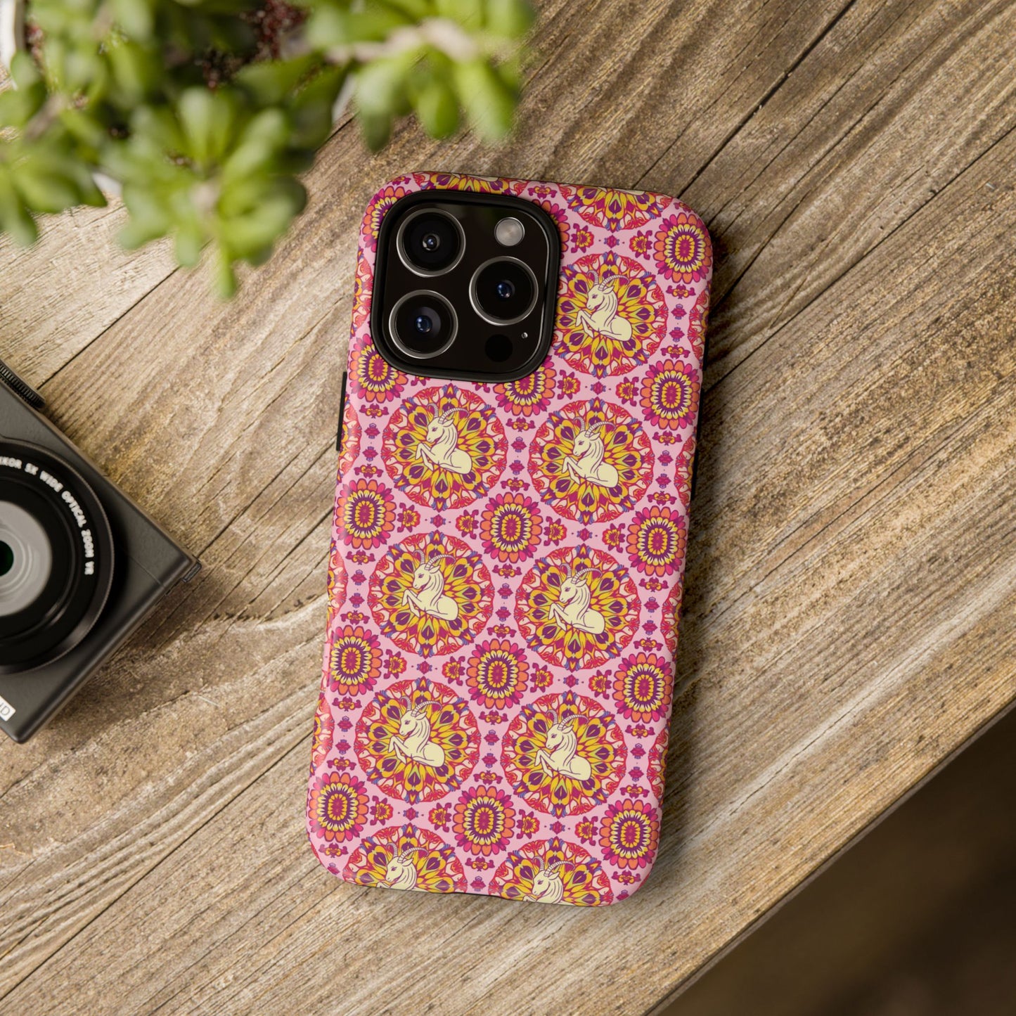 Tough Cases, Capricorn, Zodiac v4, Flower Pattern