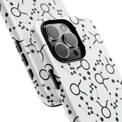 Tough Cases with the Taurus Zodiac sign for iPhone, Samsung Galaxy, and Google Pixel devices