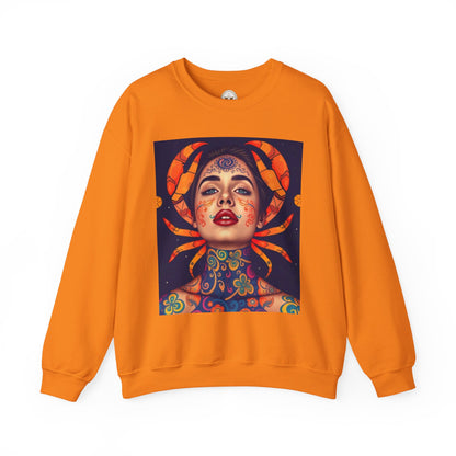 Unisex Heavy Blend™ Crewneck Sweatshirt, Cancer, Zodiac v1, Sexy Pattern